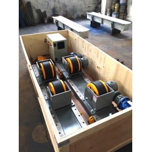 Small 5000 kg Pipe Welding Rotator 380V pipe turning rolls With Foot Pedal