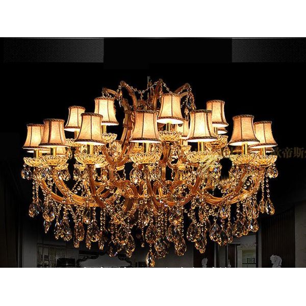 Classic crystal chandeliers Lighting 24 Lights For Hotel Project (WH-CY-55)