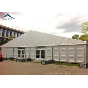White Durable 15m * 25m Large Industrial Storage Tent Flame Retardant