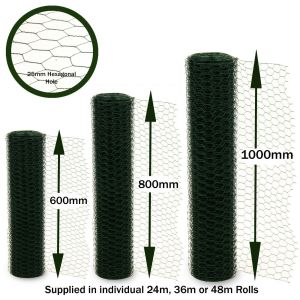 PVC Coated 1mx36m Chicken Mesh Fence For Home Handicrafts