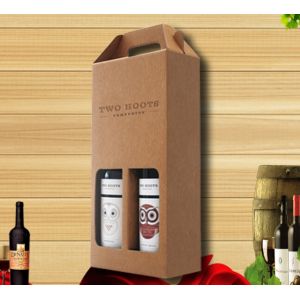 Foldable and easy carrie wine carton box