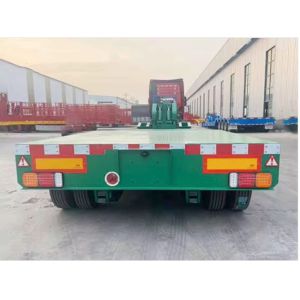 Front Loading Lowboy Trailer 4 axle 120ton Detachable Gooseneck Hydraulic