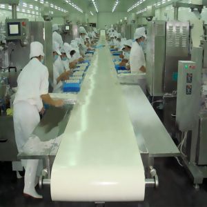 PVC / PU White Rubber Conveyor Belt Food Grade With Customized Size