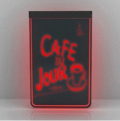 Quality Engraved acrylic led writing board with 100,000hours lifespan wholesale