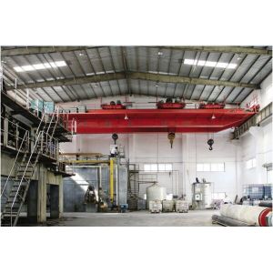 Electric Trolley Double Girder Overhead Crane 10ton With Remote Control