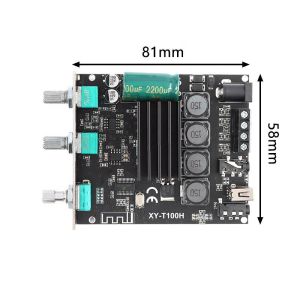 XY-T100H Bluetooth Audio Amplifier Board 100WX2 Ble 5.0 TPA3116D2 Stereo Digital