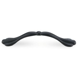 China Wardrobe Drawer / Door And Cabinet Handles Matte Black Finish American Style on sale