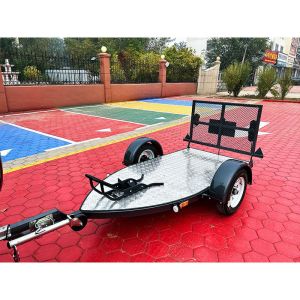 Galvanized Single Motorcycle Trailer Customized Motorcycle Cargo Trailer
