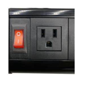 America Desktop Clamp Power Strip 3outlet and 2USB ETL passed