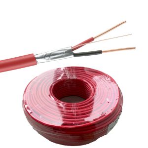 2x1.0mm2 2x1.5mm2 BC Bare Copper Fire Alarm Cable with Copper Conductor Material