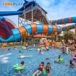 Fiberglass Adventure Island Lazy River Commercial Lazy River Water Park