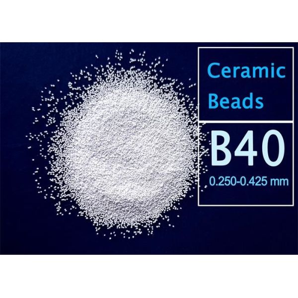 Wet sandblasting media Ceramic Bead B40 250-425μm for titanium alloy surface