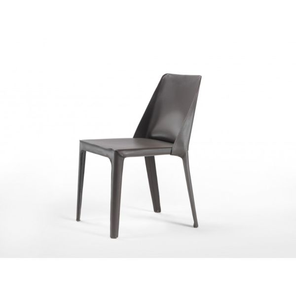 Elegantly Contrasted Isabel Fiberglass Dining Chair With Modern Fabrics