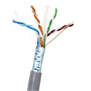 4 Twisted Pairs CAT6 FTP LAN CABLE Shielded Ethernet 23AWG