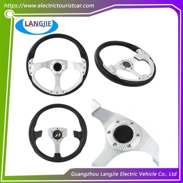 Quality EZGO Golf Car Accessories G29 Modified Black Circular Steering Wheel wholesale