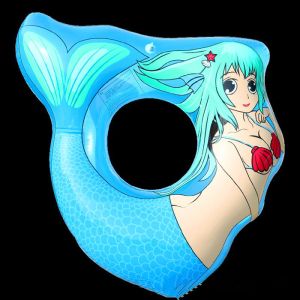 Heavy Duty Inflatable Mermaid Tail , Inflatable Pool Raft Beautiful Shape