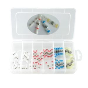 75pcs Electrical Heat Shrink Shrinkable Solder Seals Butt Splice Connector