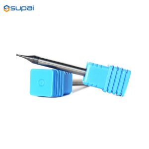 2 Teeth Micro Grain Milling Cutter 50mm Overall Length