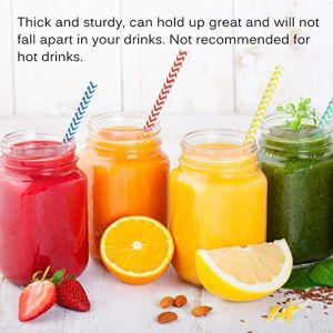 Sturdy Metallic Paper Straws Long Lasting Customized Logo Used In Juice Beverage