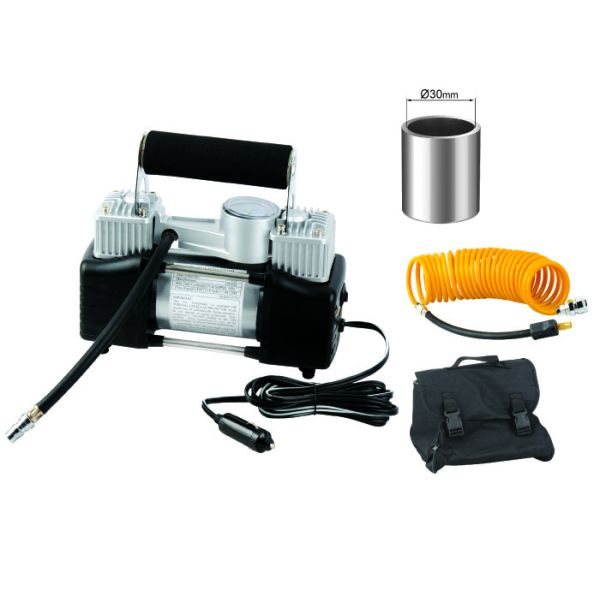 Quality Portable Yurui Metal 2 Cylinder Air Compressor Kit Hose Bag Gauge wholesale