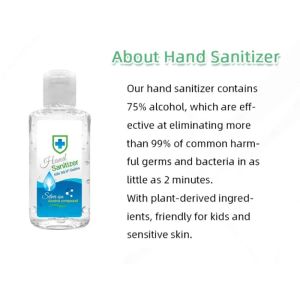 Glycerine Antiviral Hand Sanitizer Portable Waterless Instant Alcohol Hand