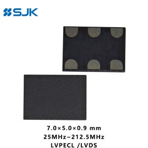 SMD 7050 Programmable MEMS LVPECL Oscillator With 6Pads Support 1-220MHz 2.25-3