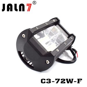 LED Light Bar JALN7 72W 3Rows Flood LED Driving Lamp Super Bright Off Road