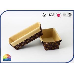 4c Print Cardboard Pallet Box Baking Pans Disposable Bread Pan