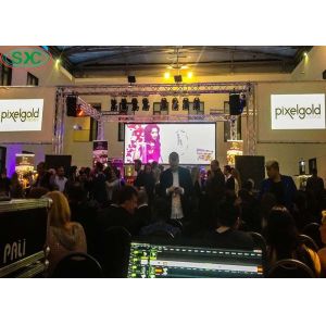 China HD Indoor Full Color Video Wall Rental 5mm Pixel Pitch Die Casting Cabinet on sale