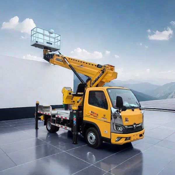 Quality china Foton 4*2 Aerial Work Truck 24 Meter Folding Arm 115HP Customized wholesale