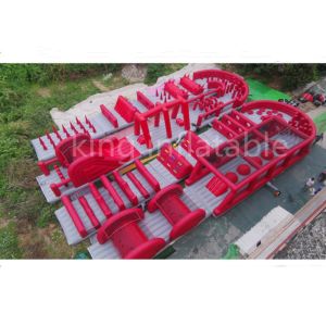 50m Long 5k Inflatable Obstacle Course Children Amusement Park