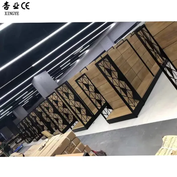 Factory New Design custom shelf one step supermarket steel shelves