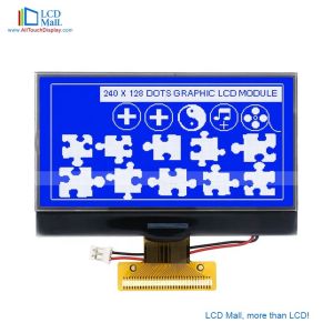 147x116x14.6mm Graphic LCD Display with 6h Viewing Direction 500cd/m2-550cd/m2