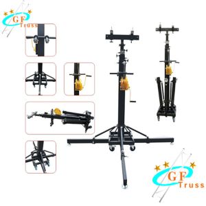 6M Black Alu 6061-T6 Crank Truss Speaker Stand For Prerformance