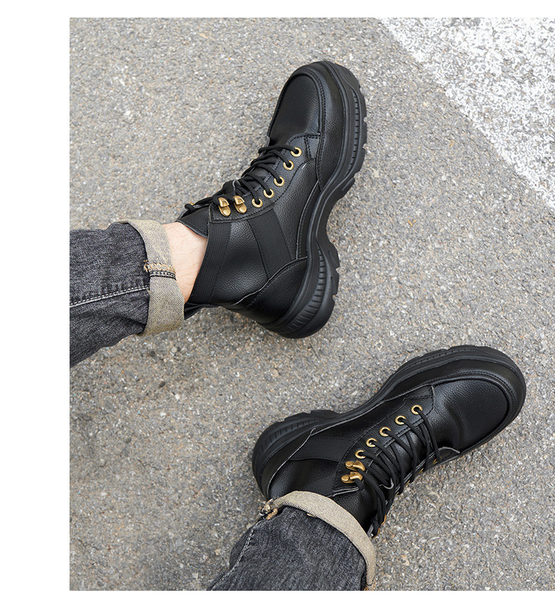 Men's Safety Boots With Kevlar Microfiber Leather Security Work Boots Rubber Non-Slip Safety Shoes Steel Toe Work Shoes