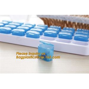 Clear Cute Round small Plastic Weekly 7 Days Pill Box,eco-friendly wholesale