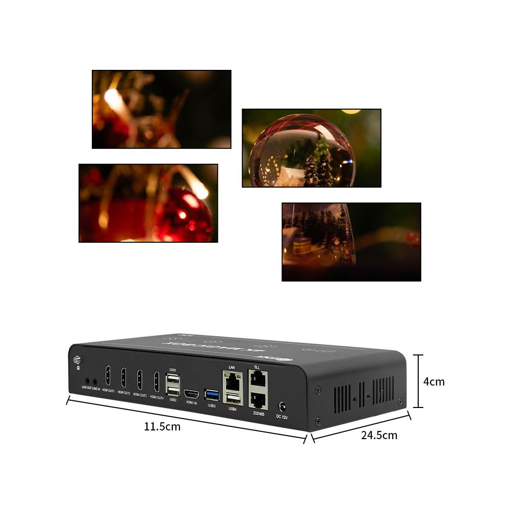 4K Magic Box Video Wall Controller HDMI 4K60 1Input 4 Output Playback Control