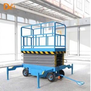 Mobile Electric Scissor Lift Hydraulic Automatic Scaffolding Elevator For Building