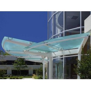 Canopy Frosted Glass Balcony Panels , Coloured Toughened Glass