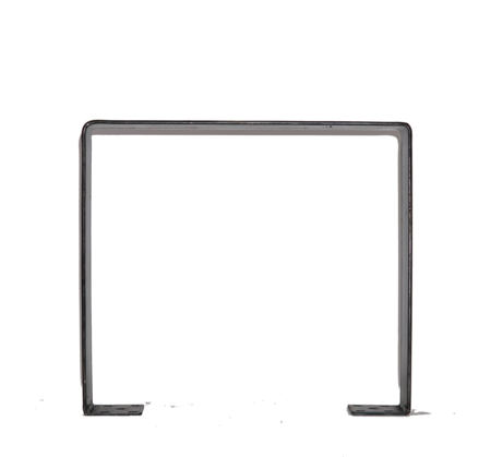 Nonstandard Black U Bracket for Table Leg Custom Metal Stamping