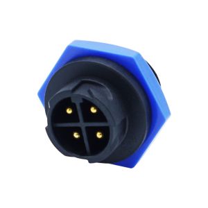 M16 Panel Mount Waterproof Connector Ip67 Self Locking Male