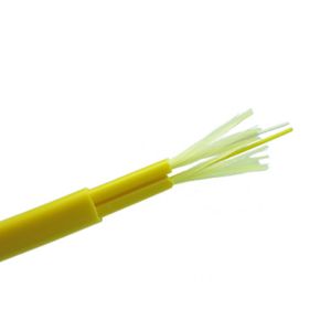 China LSZH / PVC / TPU Ruggedised Duplex Flat With 3.0mm / 2.0mm Indoor Fiber Optic Cable on sale