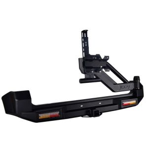 Jimny Leopard rear bumper with spare tire rack 4x4 Tail Bumper for Jimny auto steel bumper