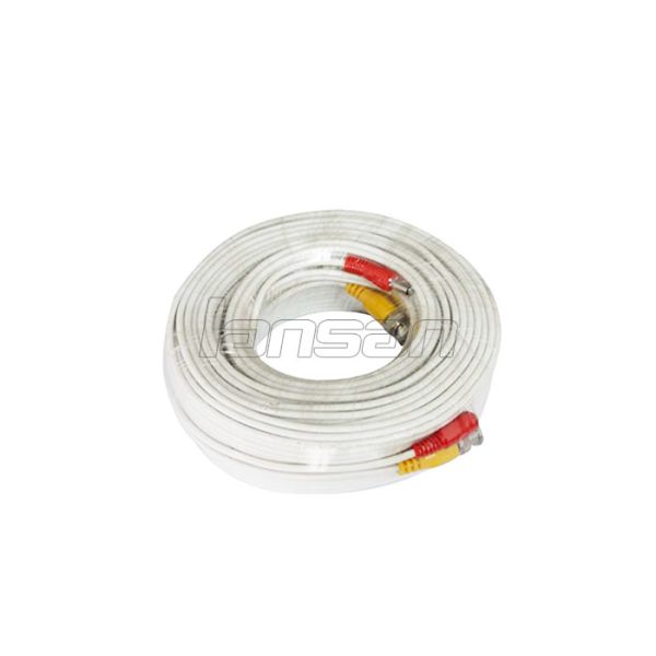 CCA 50FT CCTV Video Cable Black BNC DC Siamese CCTV Cable