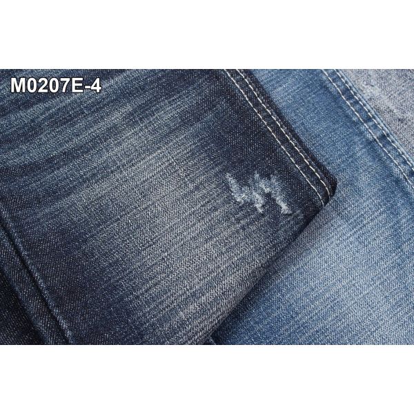 Quality 12.7 OZ Crosshatch Denim Fabric Stretch Men's Jeans Super Dark Blue Color wholesale