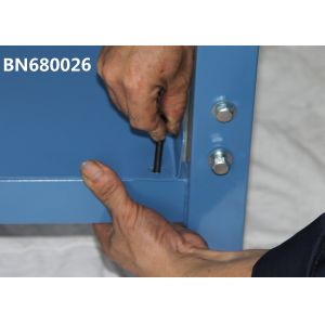 Blue Industrial Work Benches 15 Inch Lower Shelf With Back Stop 60 Inch Wide