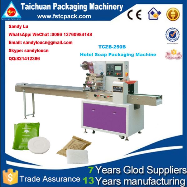 Soap Horizontal Packaging machine , soap flow pack machine China factory with