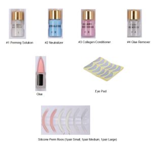 Permanent Makeup Wave Curling Eyelash Perm Kit With Silicone Lash Rods