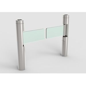 SS304 Cabinet Swing Barrier Gate Swiping Card DC Brushless Motor 730mm Arm