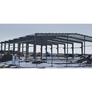 Customized Steel Structure Warehouse with C.Z Purlin and Q345 H Beam Frame